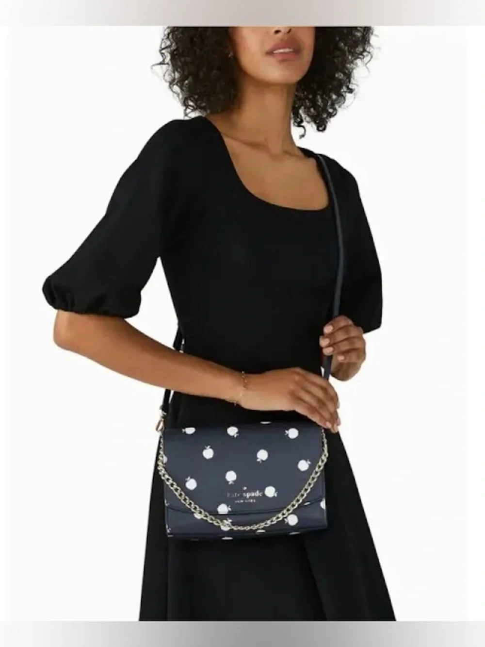 Kate Spade Carson Orchard Toss Convertible Crossbody, Apple Print - Picture 16 of 16